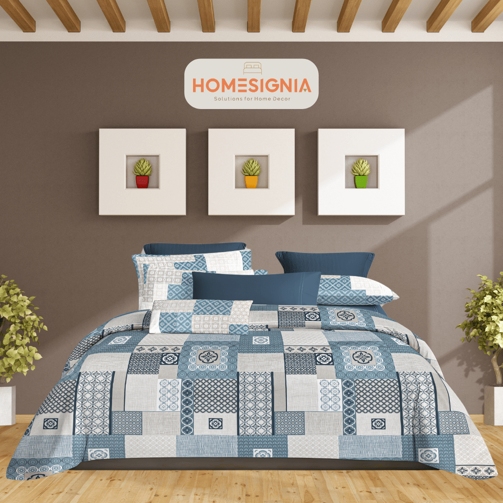 100% Cotton Ocean Breeze Blue Bedsheet Set - Homesignia