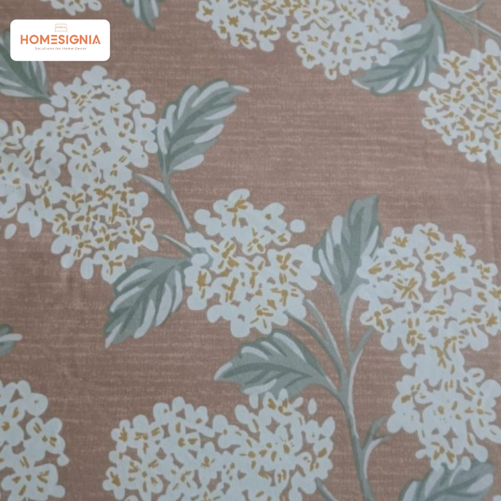 Serene Bloom Queen Bedsheet with 2 Pillow Covers - Homesignia