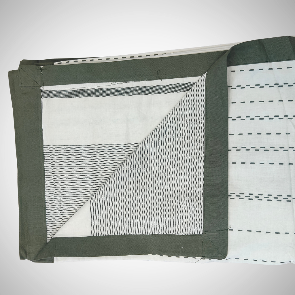 Gentle Dream Cotton Striped Reversible Double Cotton Dohar - Homesignia