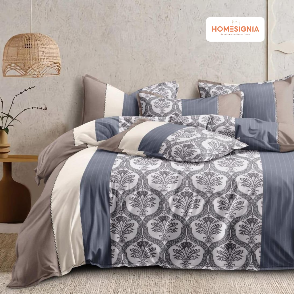 Dusty Mocha Double Bedsheet with 2 Pillow Covers - Homesignia