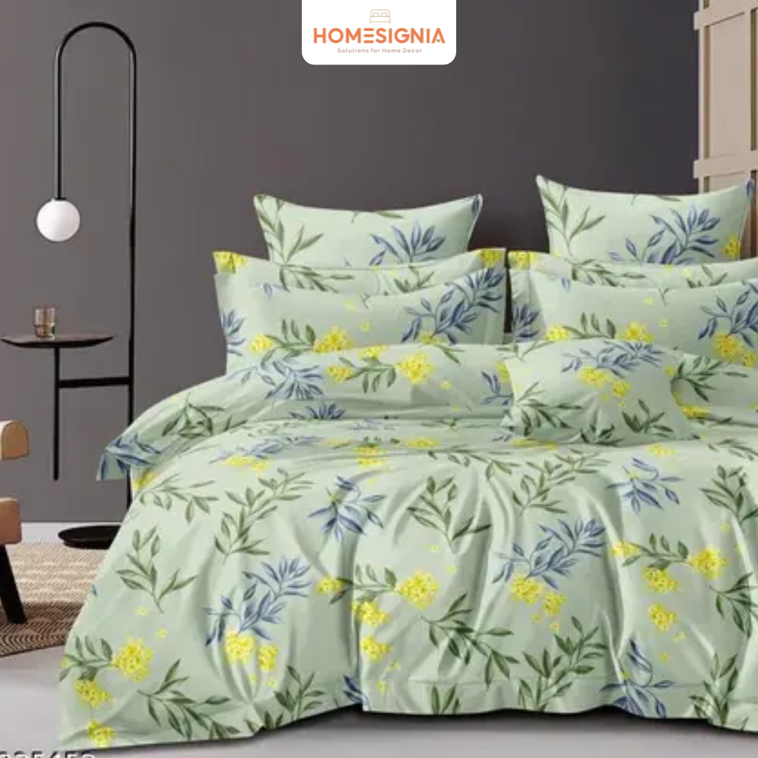 Serene Meadow Elastic Bedsheet - Homesignia
