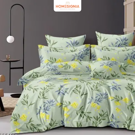 Serene Meadow Elastic Bedsheet - Homesignia